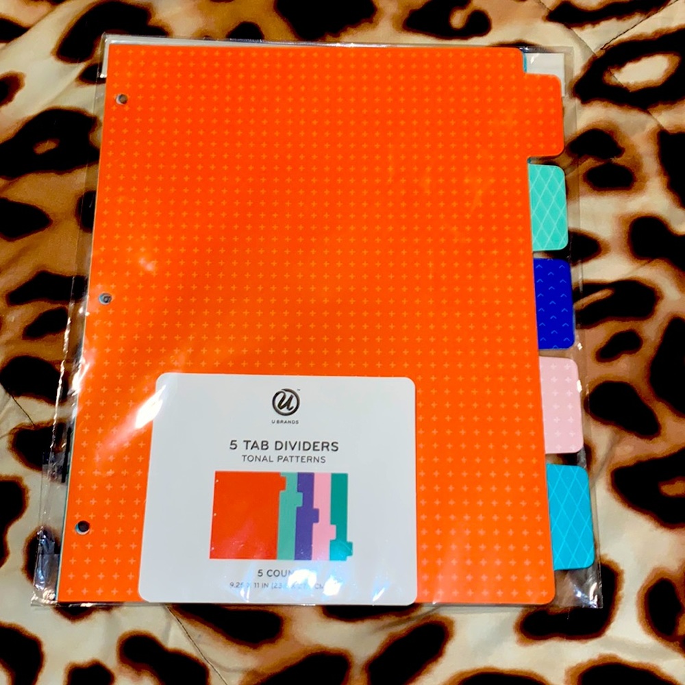 u brands binder dividers 5 pack